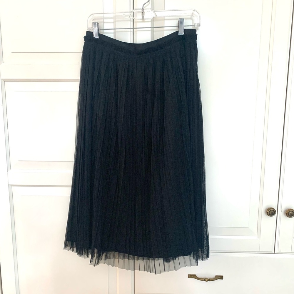Banana Republic skirt. Pleated tulle overlay with silk lining. size 4